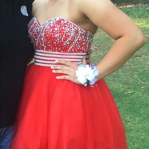 Short red prom/formal dress